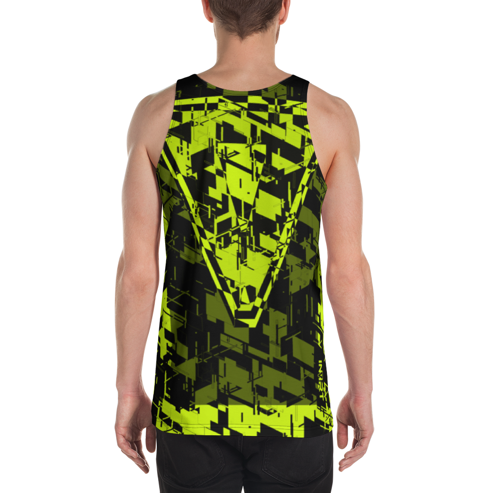 Men's Cyber Plasma-Yellow VBack2 Tank Top