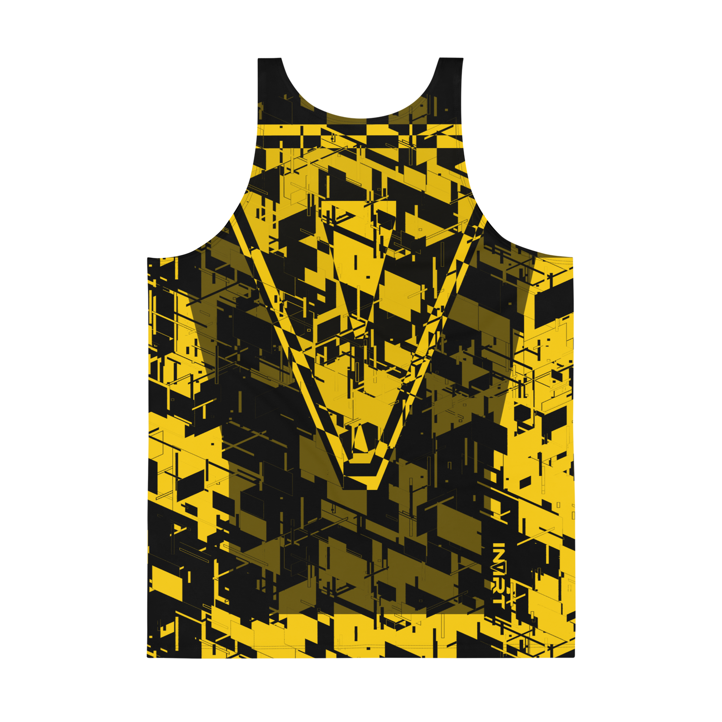 Men's Cyber Yellow VBack2 Tank Top