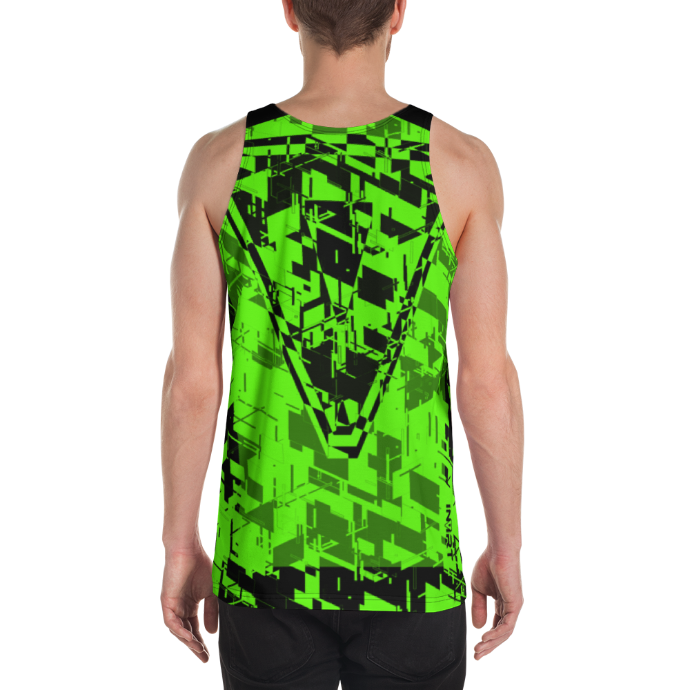 Men's Cyber Green Vback Tank Top