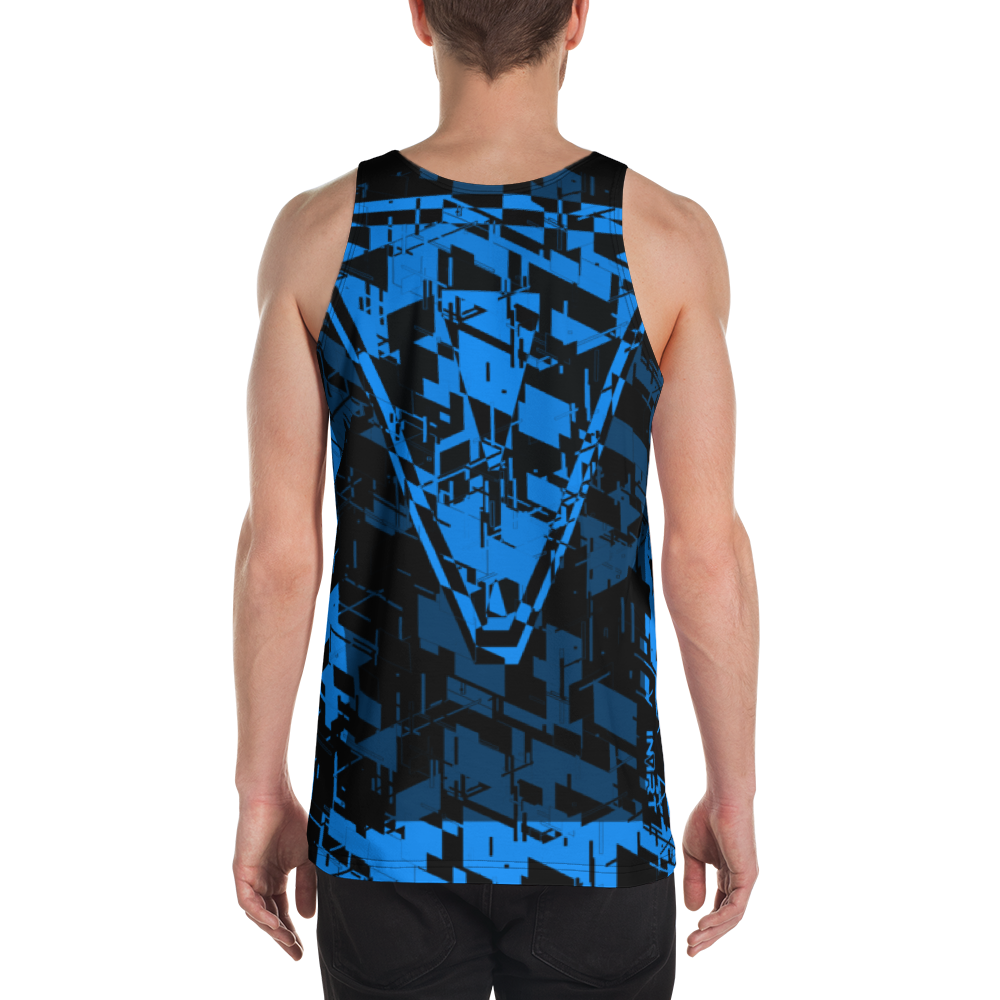 Men's Cyber Blue-Plasma VBack2 Tank Top