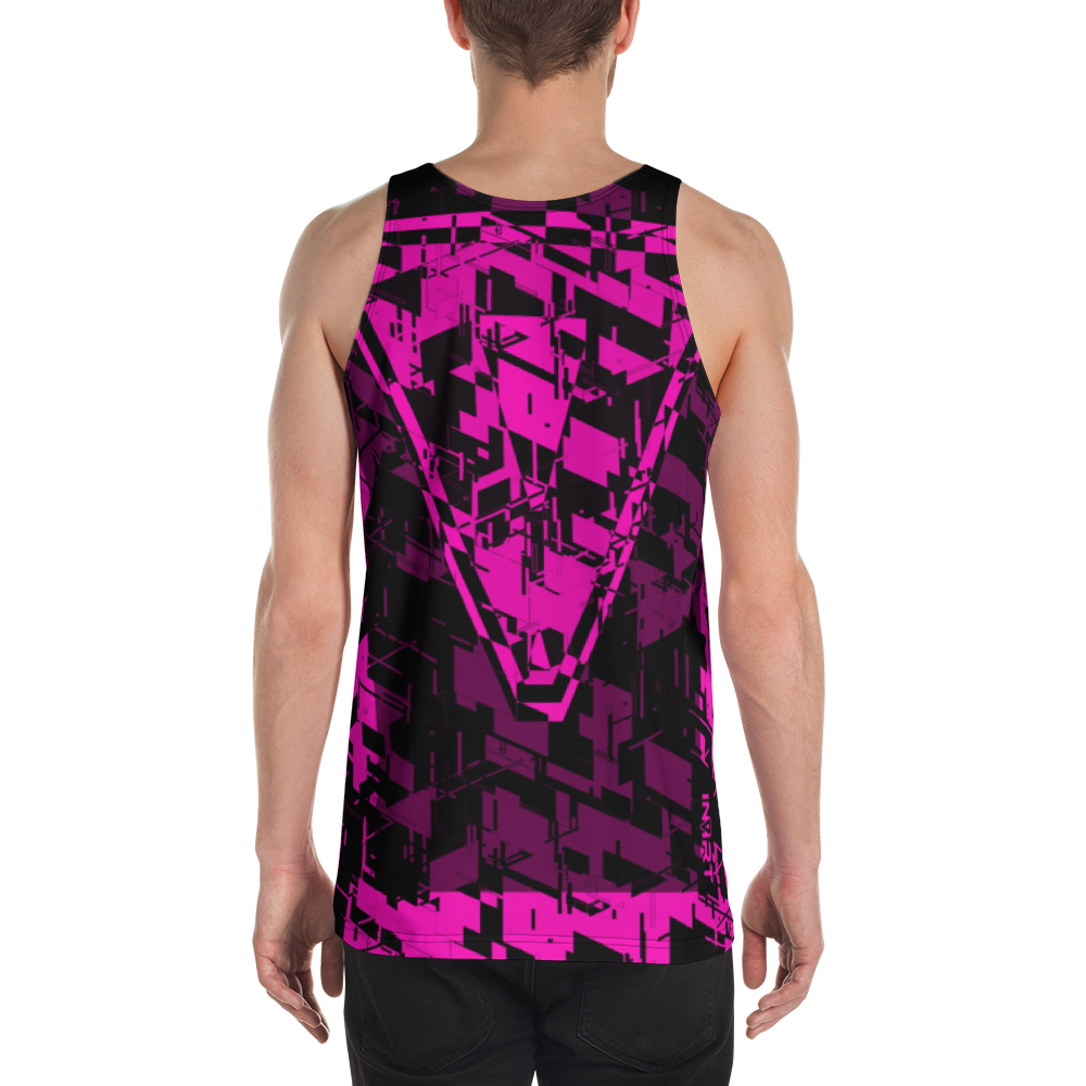 Men's Cyber Pink VBack2 Tank Top