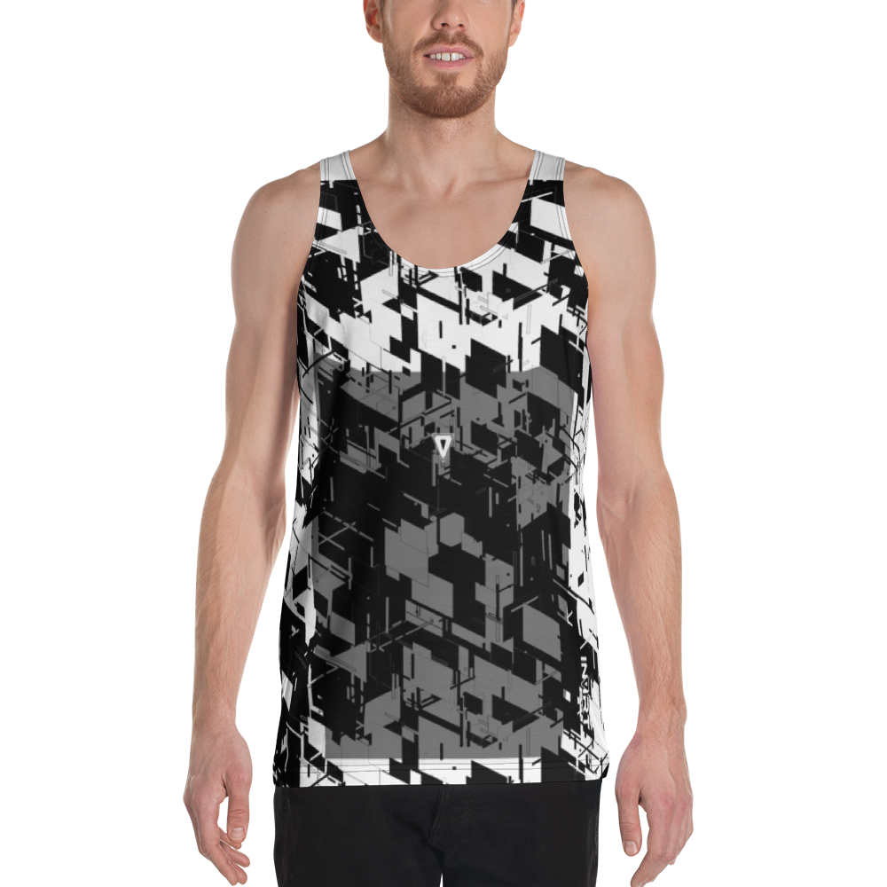 Men's Cyber Black VBack Tank Top