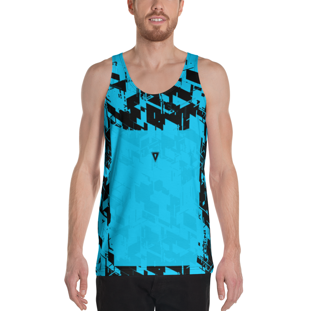 Men's Cyber Blue Tank Top