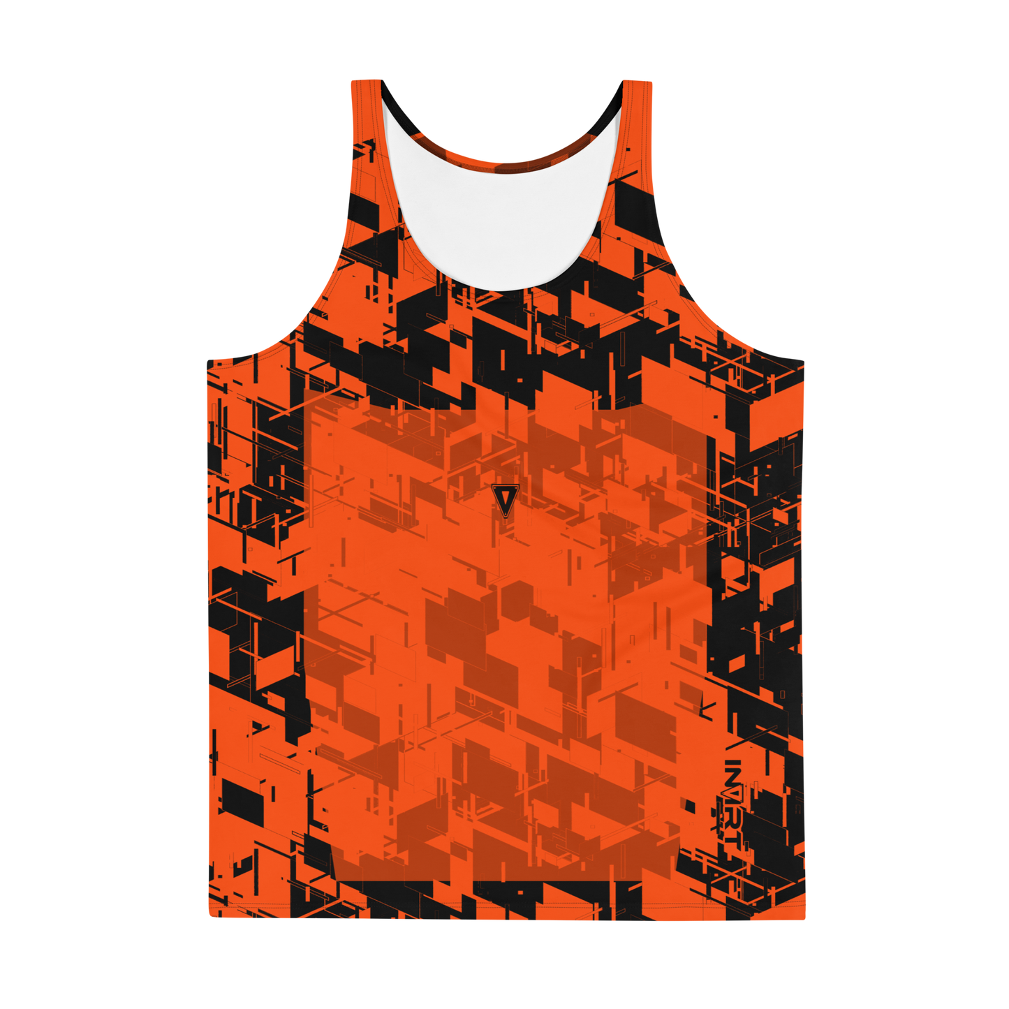 Men's Cyber Plasma-Orange VBack Tank Top