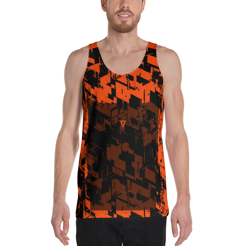 Men's Cyber Plasma-Orange V2 Tank Top