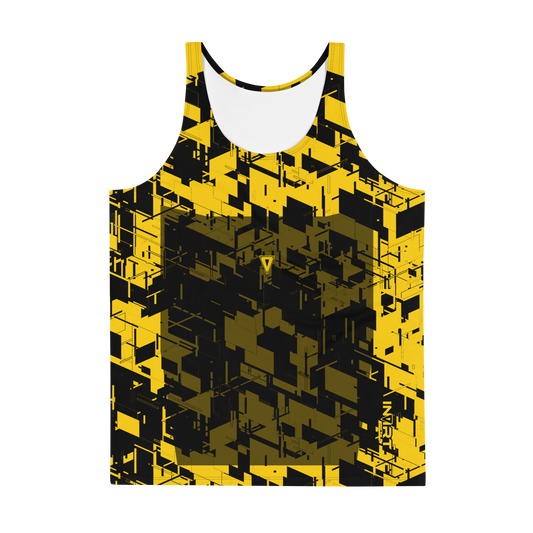 Men's Cyber Yellow VBack Tank Top