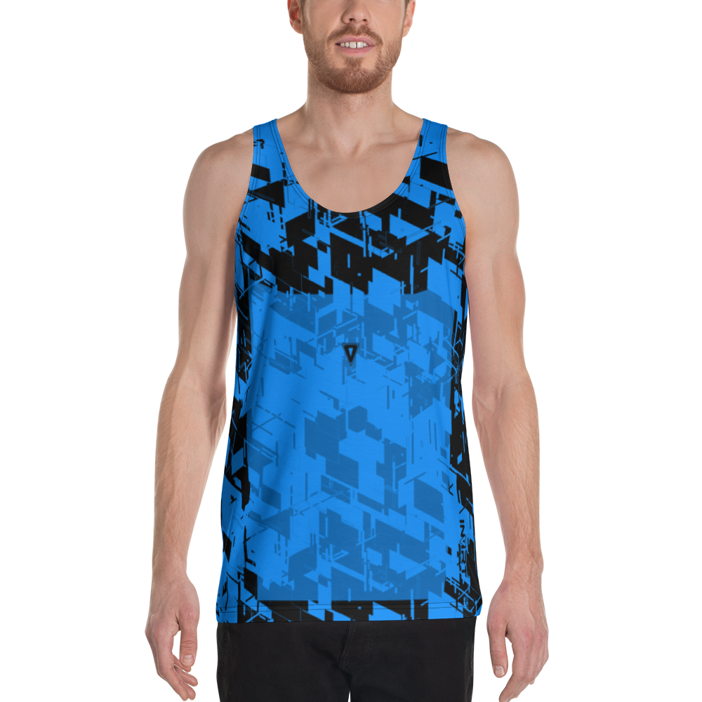 Men's Cyber Blue-Plasma Tank Top