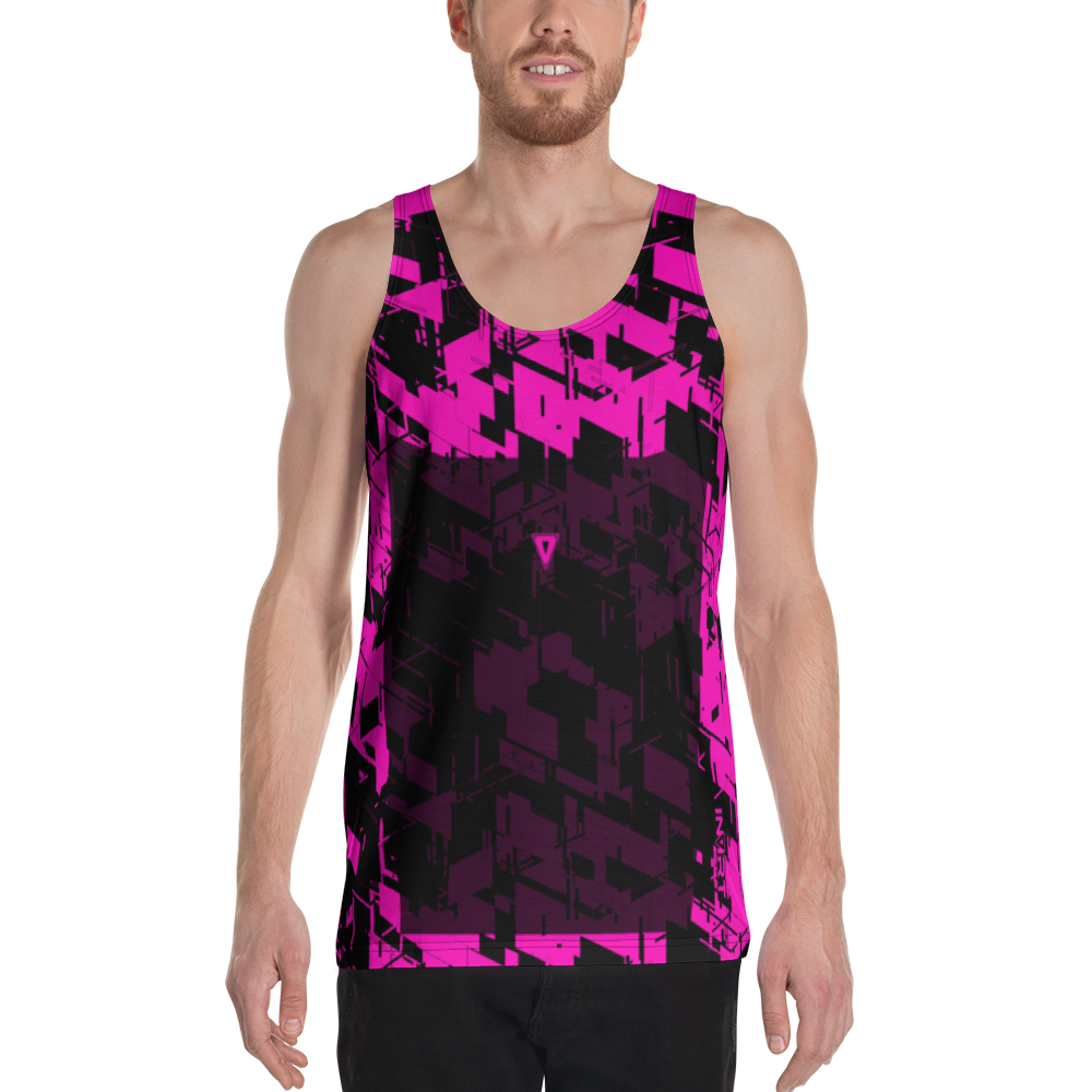 Men's Cyber Pink VBack2 Tank Top