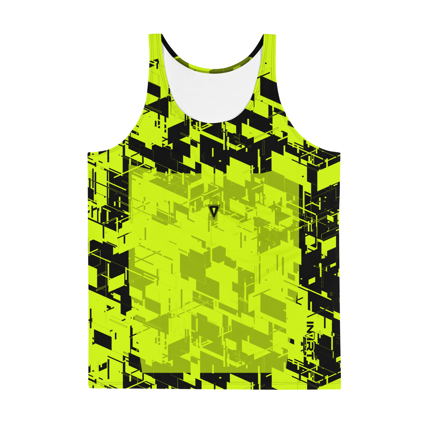 Men's Cyber Plasma-Yellow VBack Tank Top