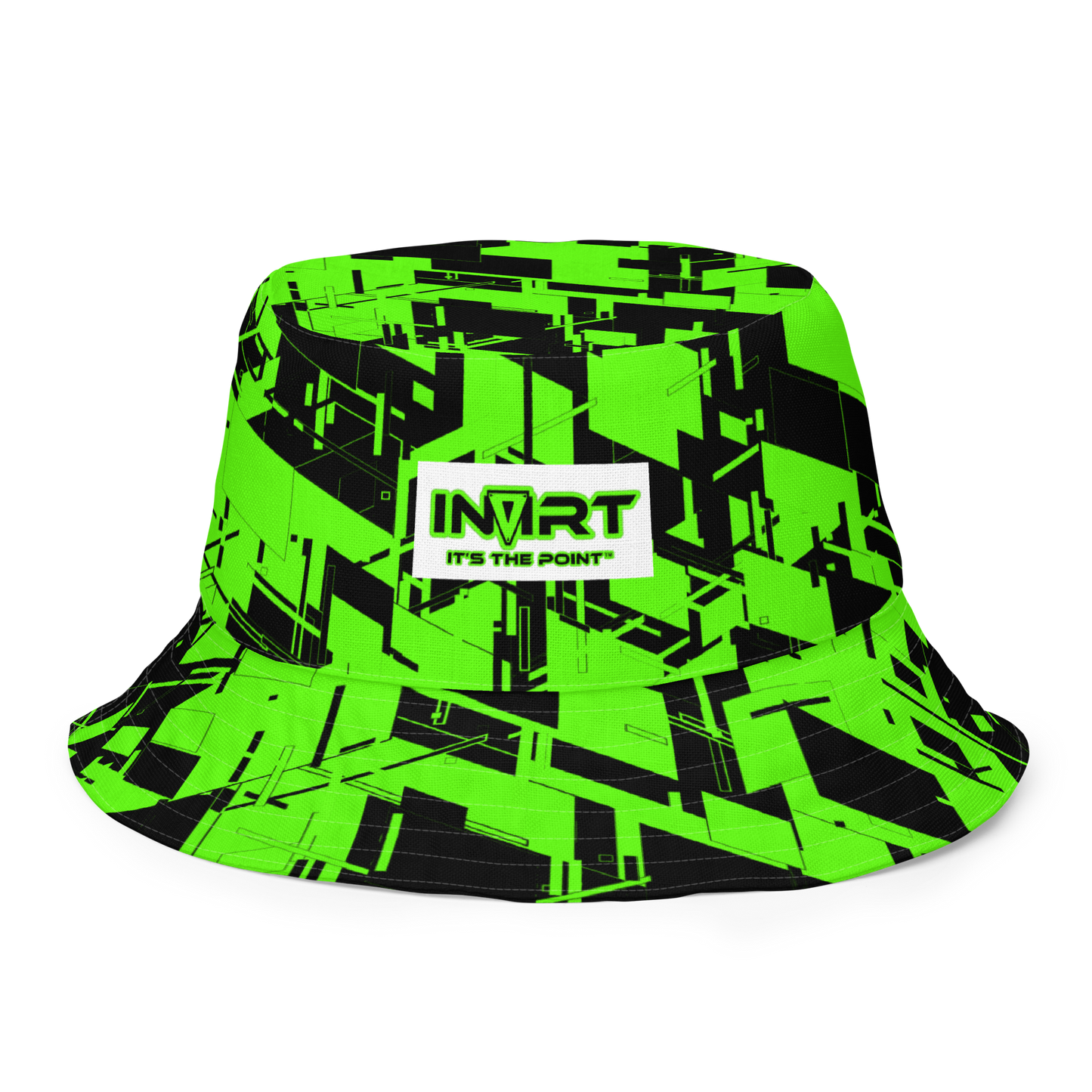 Reversible Cyber Green Bucket Hat V3