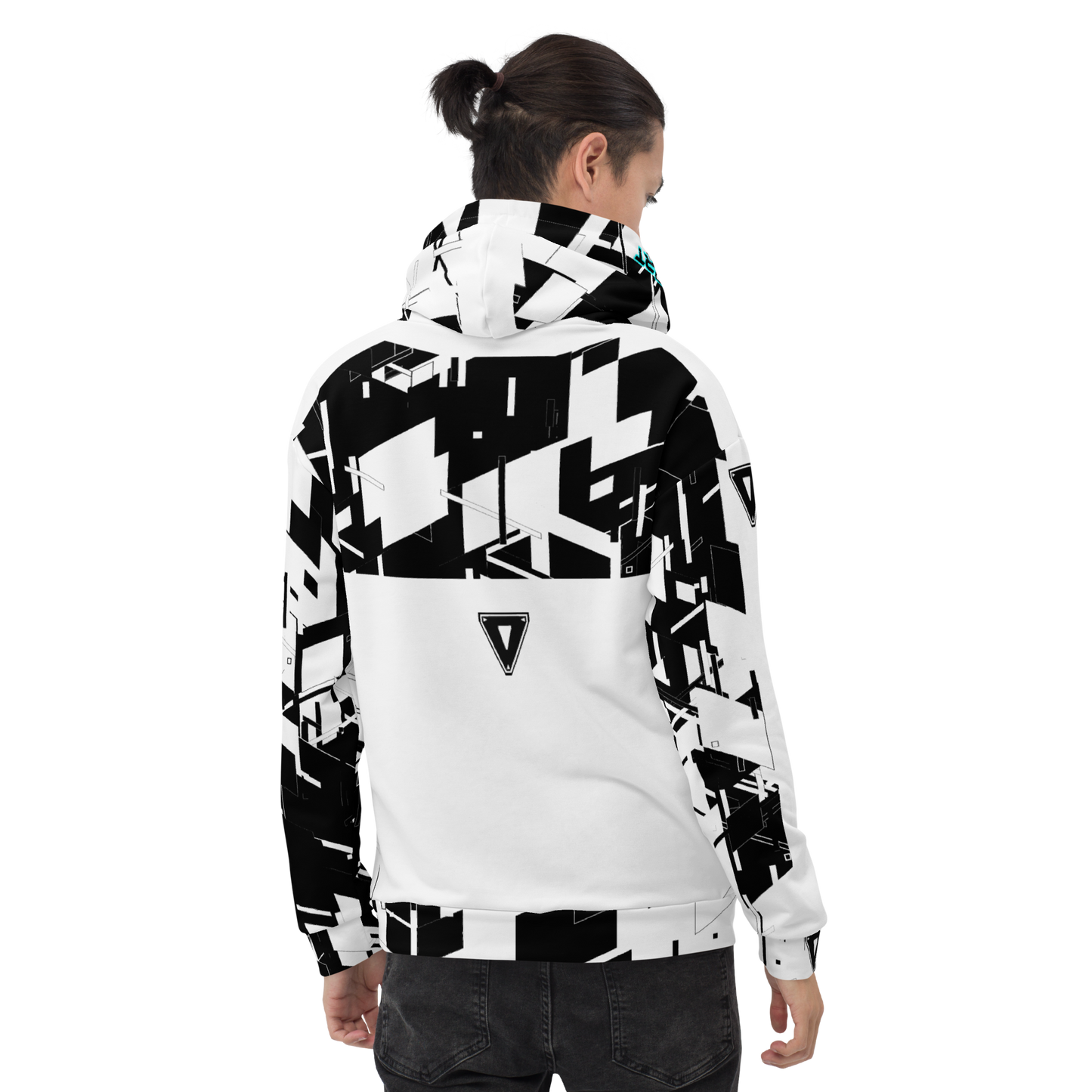 White Cyber Hooded SweatShirt
