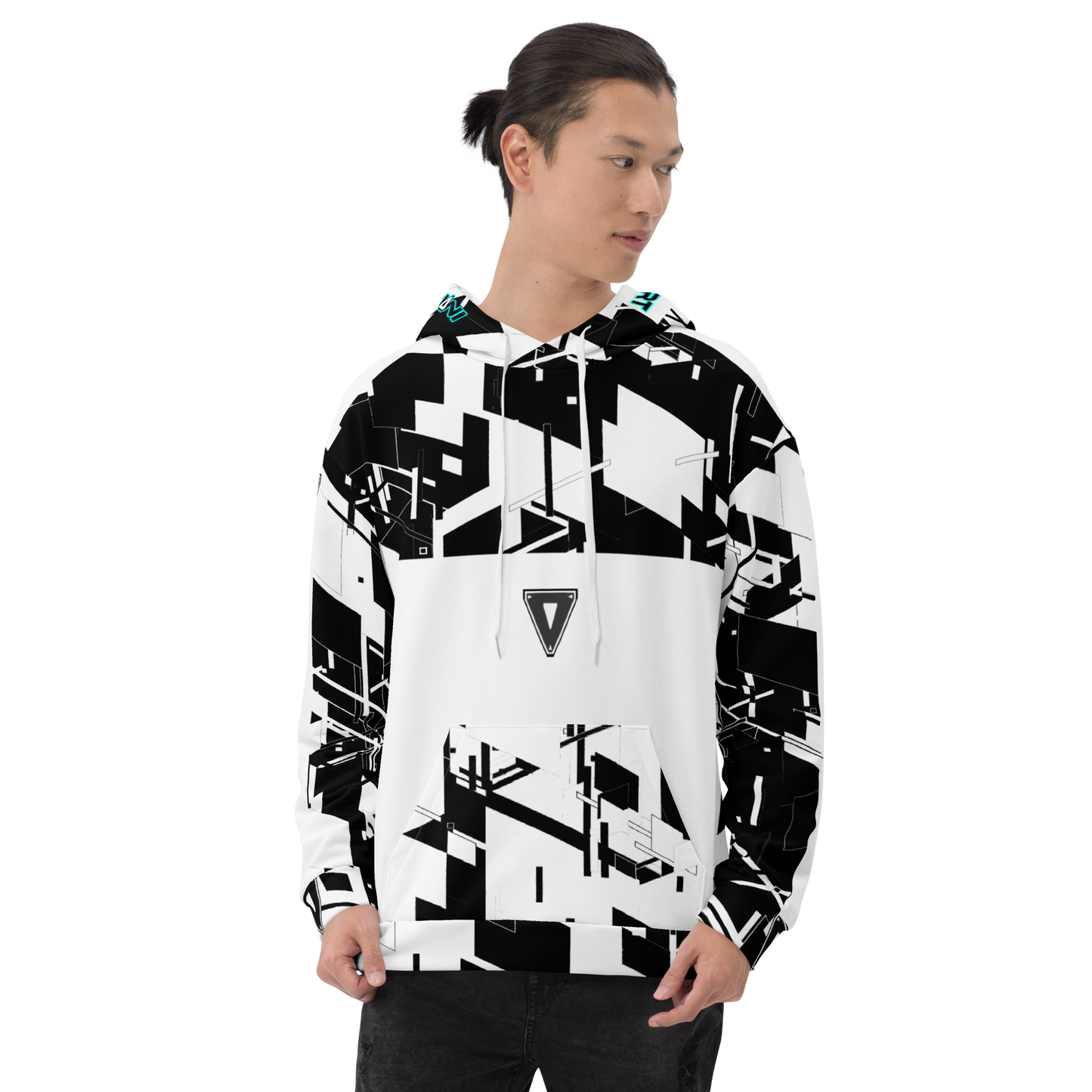 White Cyber Hooded SweatShirt