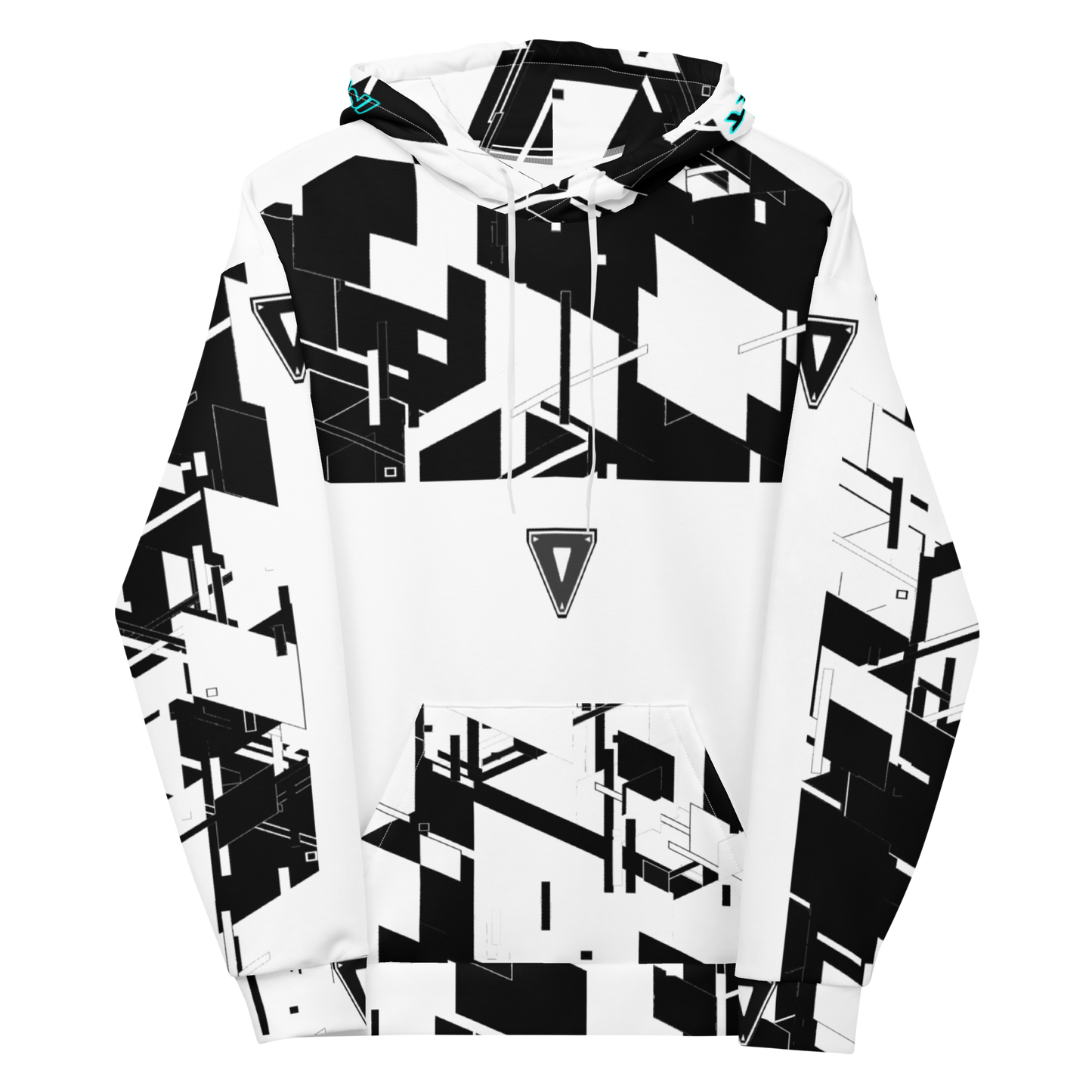 White Cyber Hooded SweatShirt