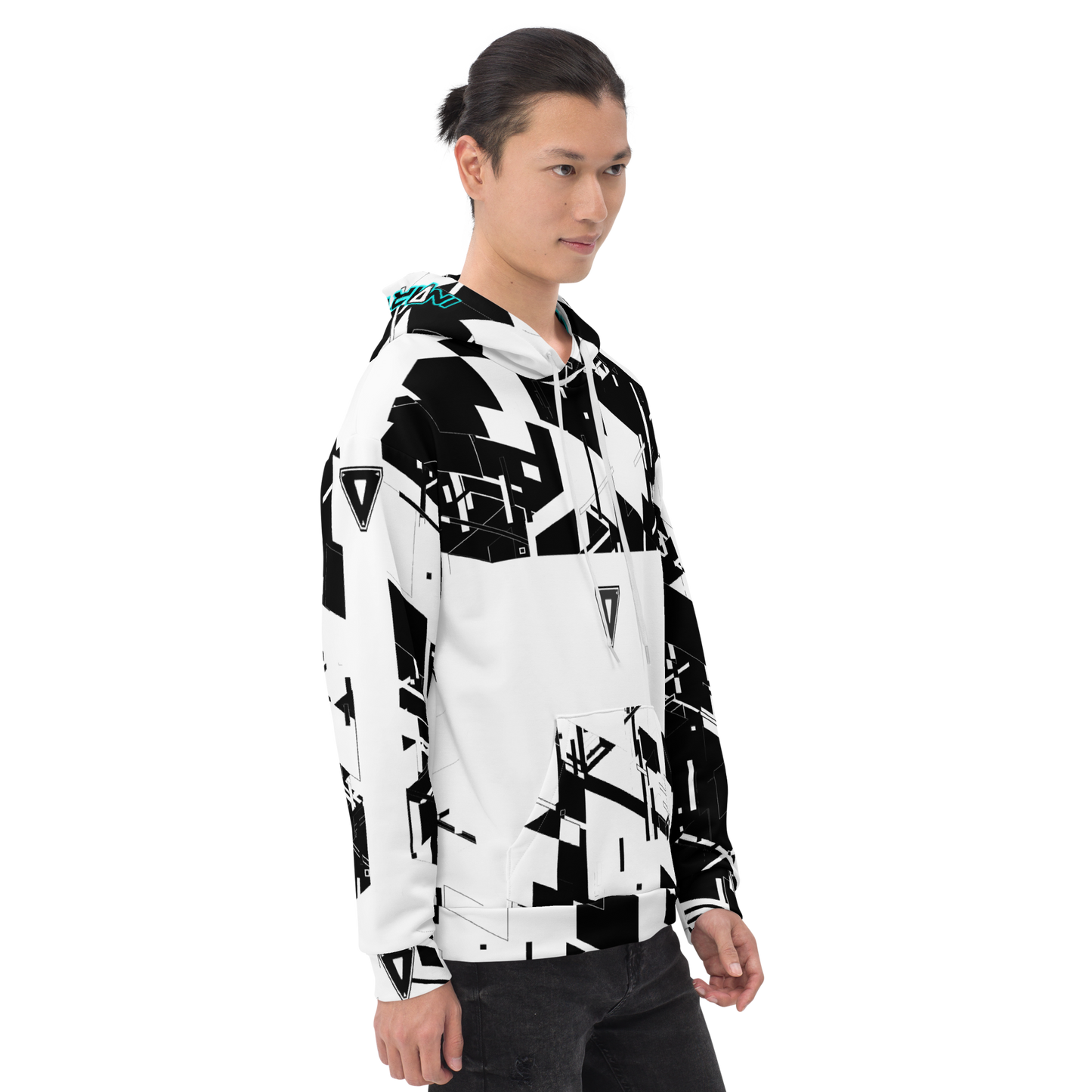 White Cyber Hooded SweatShirt
