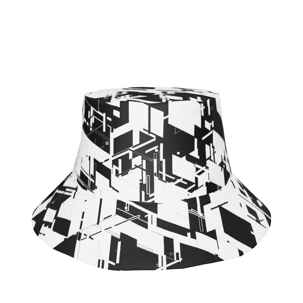 Reversible Cyber Blue Bucket Hat V3